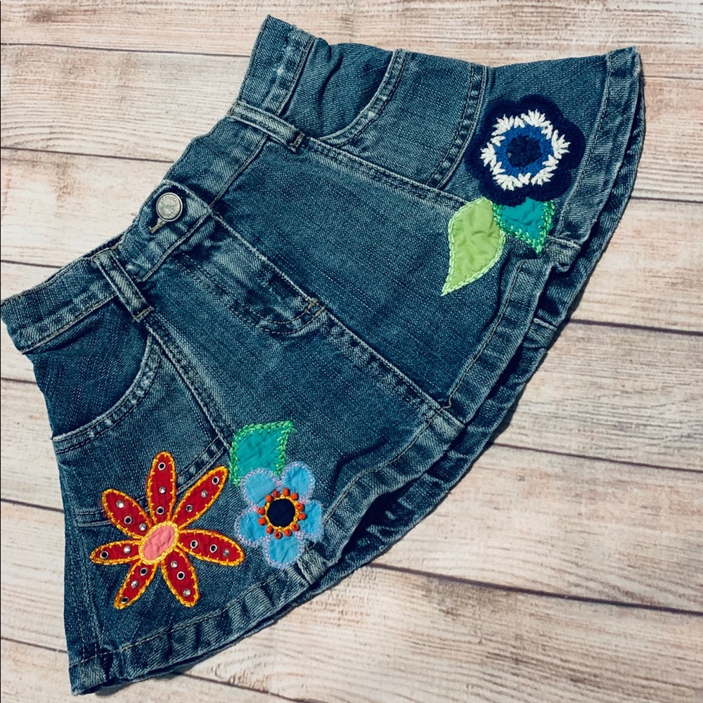 Adorable Simonetta Denim Skirt